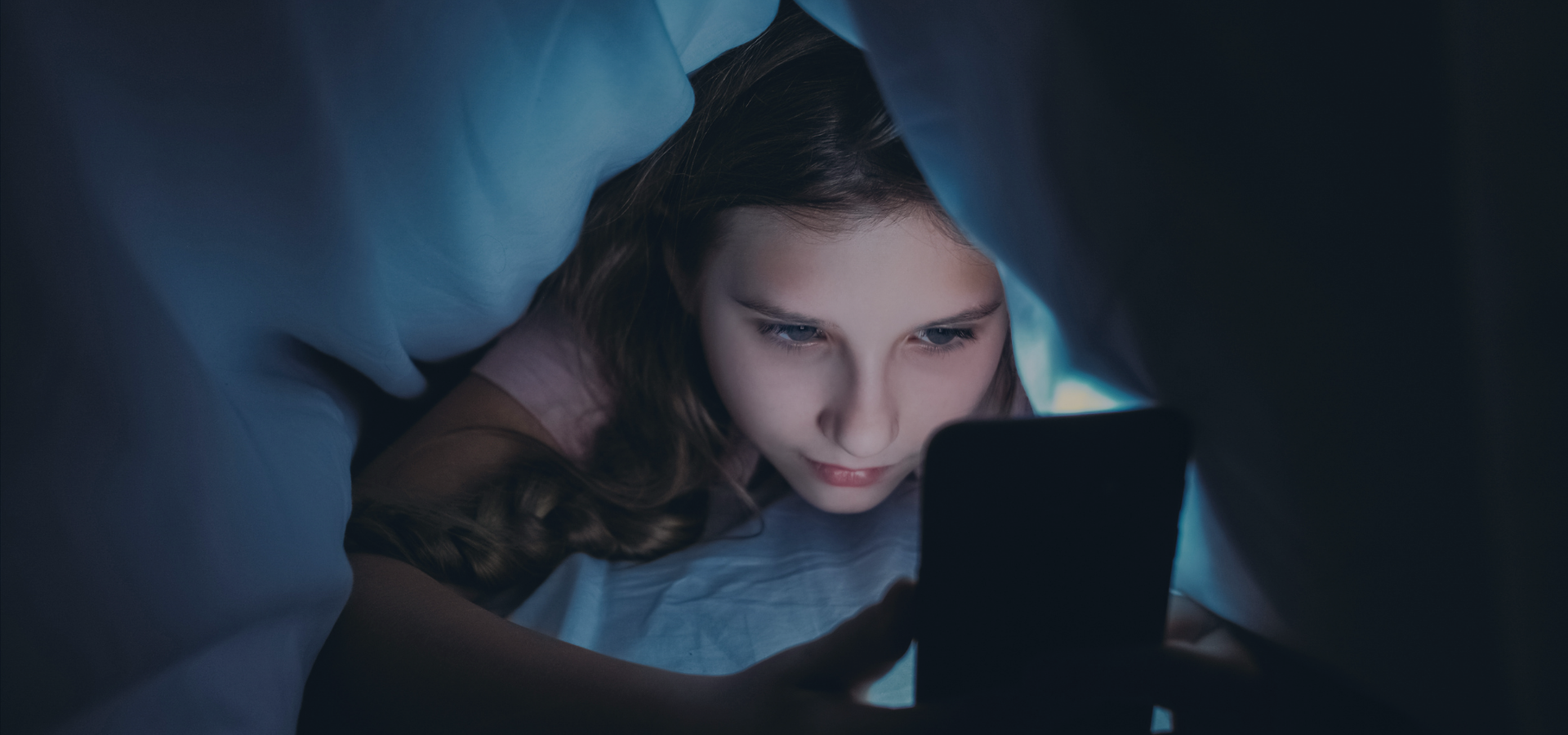 Child using phone